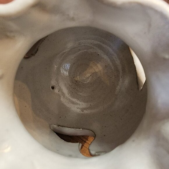 Studio Art Pottery Votive Candle Holder Trees Water and Loon Cut Outs Home Decor - Picture 10 of 10